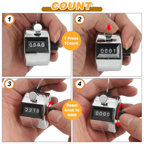 2 Pcs Clicker Counter