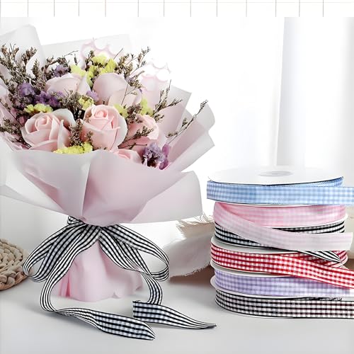 Classic Gingham Checkered Ribbon