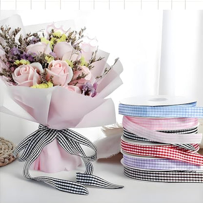 Classic Gingham Checkered Ribbon