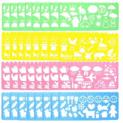 32 pcs Drawing Stencils
