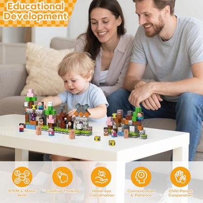 100pcs Magnetic Building Blocks (100 Count)