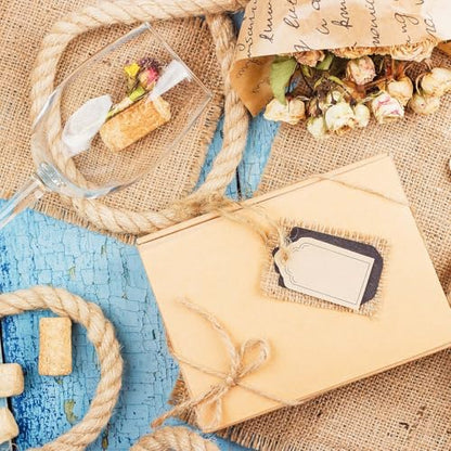 8 Inch Natural Burlap Fabric Roll 10 Yards (2 Count)