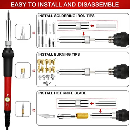Wood Burning Kit for Beginners (73 Count)