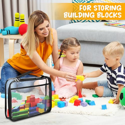 8 Packs Toy Storage Bags with Zipper (8 Count)