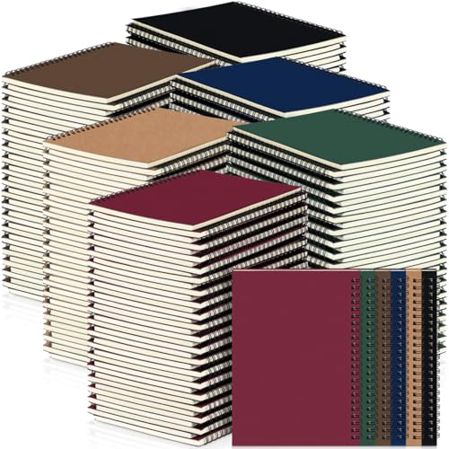 Spiral Notebook College Ruled Journals Notebooks Lined 8.3 x 5.5 Inch Note Books Bulk A5 Writing Notebooks Thick Paper Notebook for Office Business School Supplies
