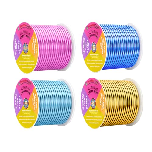10 Gauge Pastel Anodized Aluminum Craft Wire (128 Foot)