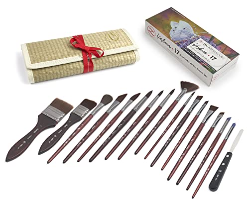 Professional Acrylic Paint Brushes Set (17 Count)