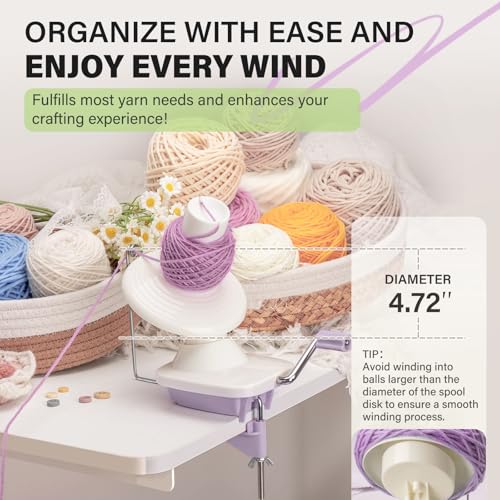 Yarn Winder Ball Winder for Crocheting Yarn Spinner for Knitting