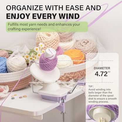 Yarn Winder Ball Winder for Crocheting Yarn Spinner for Knitting