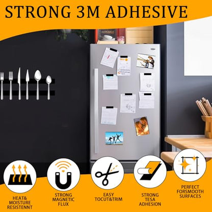 2 Rolls Magnetic Tapes with Adhesive Backing (36 Count)