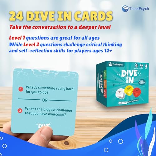 Dive in SEL Conversation Dice Game with 400+ Topics