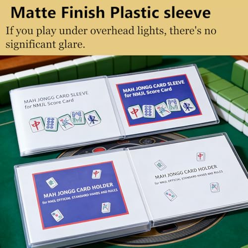 Standard mahjong card cover (4 Count)