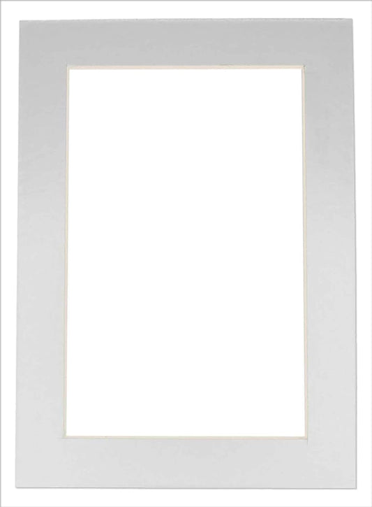 11x14 Mat for 8.5x11 Photo - Precut Metallic Silver Picture Matboard for Frames 11 x 14 Inches - Bevel Cut Matte to Display Art 8.5 x 11 Inches - Acid Free ONE MAT with Backing Board & Clear Bag