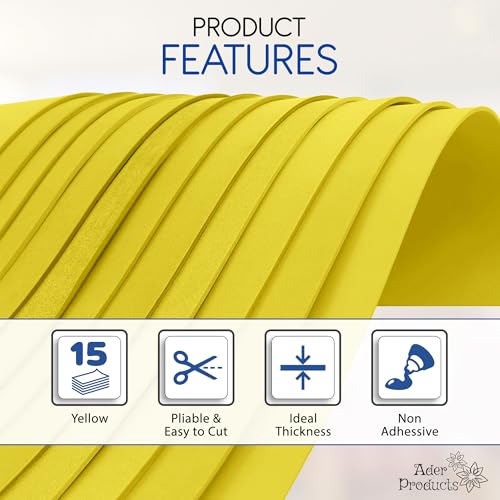 Yellow EVA Foam Sheets for Crafts