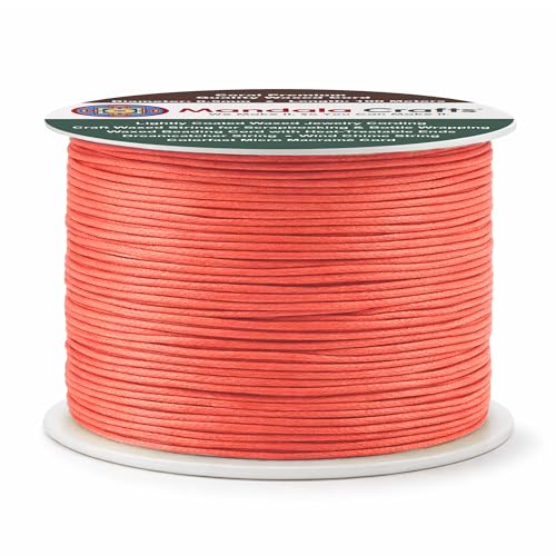 0.5mm Coral Waxed Cord (327 Foot)
