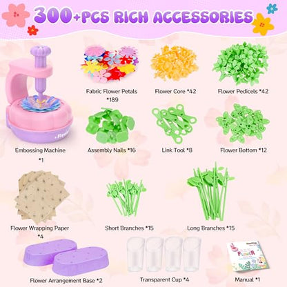 300+PCS Fabric Flower Bouquets Toys