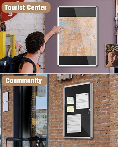36"x24" Enclosed Bulletin Board