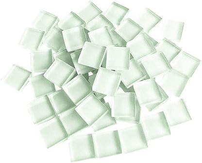 BestTeam Craft Material Mosaic Tile, Micro Glass Tiny Mini Mosaic Tile DIY Hobbies Children Handmade Crystal Free Stone Craft Material Creativity 300g (White)