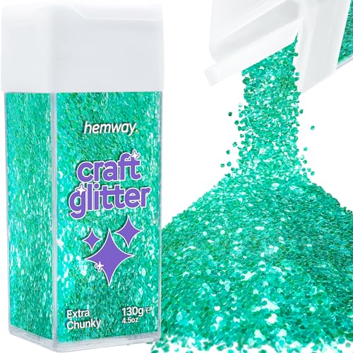Craft Glitter Shaker Turquoise Blue 110g Extra Chunky (3.8 Ounce)