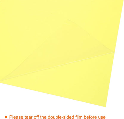uxcell 4Pcs A4 Gel Light Lighting Filter Overlay Transparent Color Correction Plastic Vinyl PVC Sheets Photography Television Yellow,0.2mm