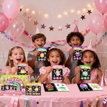 Foil Art Party Favors for Kids (24 Count)
