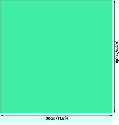 Lystaii 9pcs Lighting Gel Filter 11.8 x 11.8 Inches Gel Light Filter Color Correction Colored Overlays Transparent Color Filters Film Plastic Sheets for Film, Video, Photo, Stage Studio (Green)