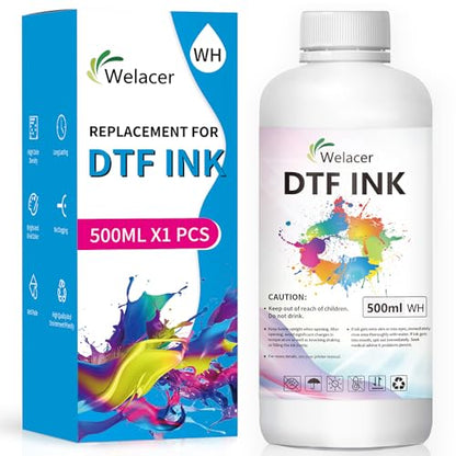 DTF Ink White 500ml Heat Transfer Ink Refill ET (169.1 Fl Oz)
