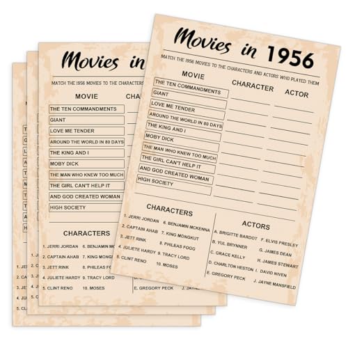 70th Birthday Party Games (31 Count)