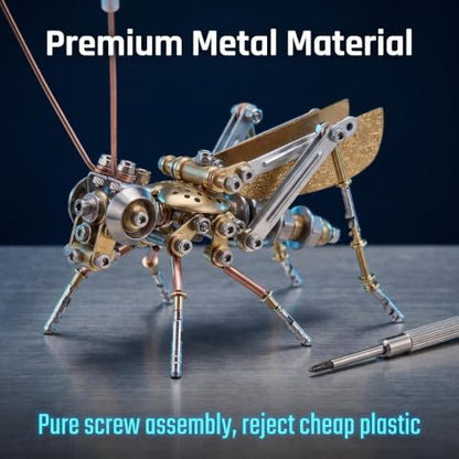Steampunk Cricket 3D Metal Puzzle Model (160 Count)