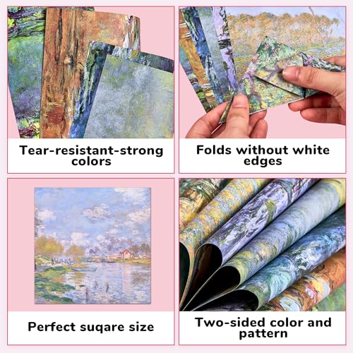 Monet Patterned Origami Paper (50 Count)