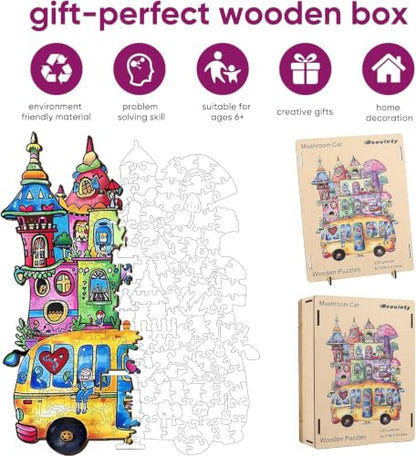 Wooden Jigsaw Puzzles (200 Count)