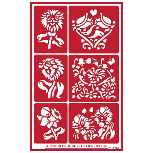 Over'N'Over Reusable Glass Etching Stencils