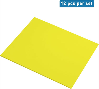 QIDIWIN EVA Foam Craft Sheets - 9x12 Inch 2mm Thick Versatile Non-Adhesive Foam for DIY, Cosplay, Scrapbooking, Classroom Projects - Durable, Flexible, Perfect for Crafting, 12 Pack(Yellow) - Crafty Corner