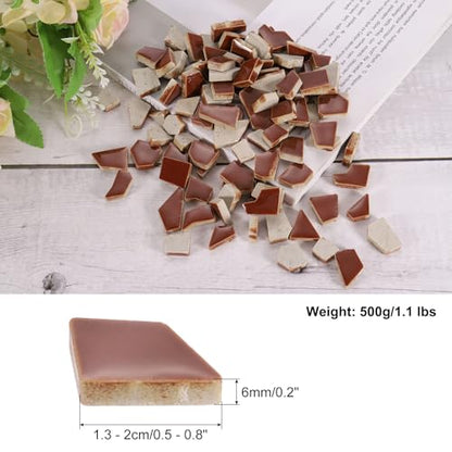 500g 1.1LB Irregular Ceramics Mosaic Tiles