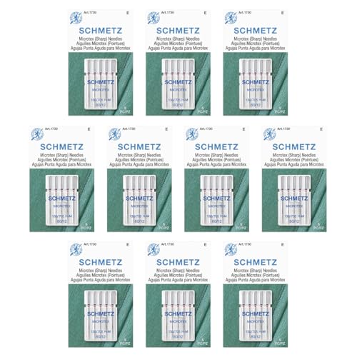 Microtex Sharp Sewing Machine Needles (50 Count)