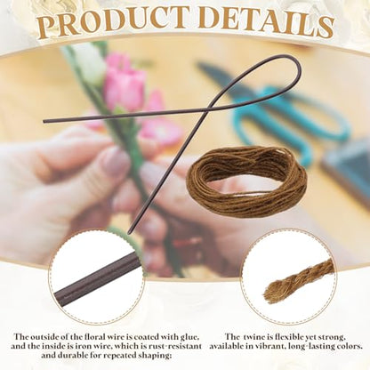 100Pcs 2 Gauge Floral Wire (100 Count)
