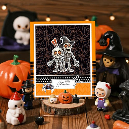 Halloween Clear Silicone stampReusable Stamp with Pumpkins