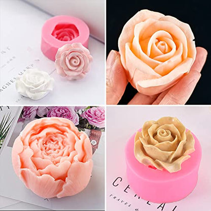6 Pcs Flower Silicone Molds Set (6 Count)