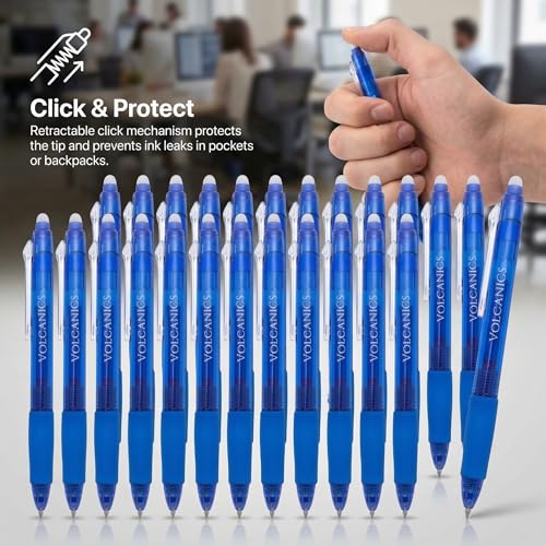 Retractable Clicker Erasable Gel Pens (36 Count)