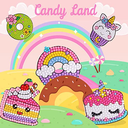 Girls Desserts Diamond Painting Kits for Kids (3.68 Ounce)