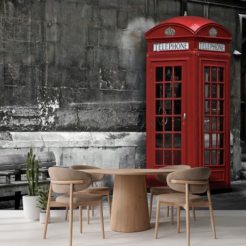 Wall Sticker Wall Mural British Phone Booth in London