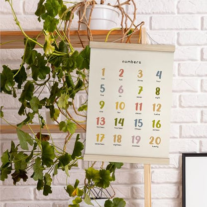 Cute Numbers Alphabet Poster Hanger Frame