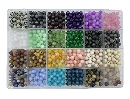 960Pcs 6mm Natural Gemstone Beads