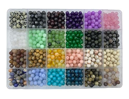 960Pcs 6mm Natural Gemstone Beads