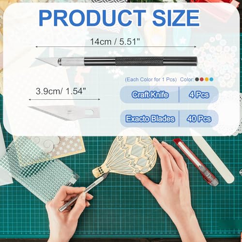 4 Pcs Exacto Knife (44 Count)