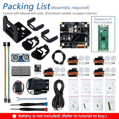 Bipedal Robot Kit for Raspberry Pi Pico