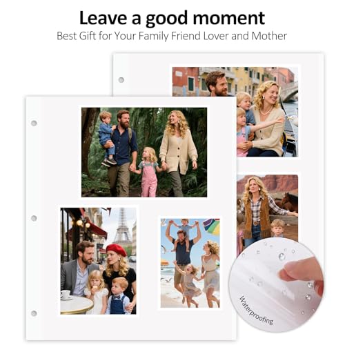 Photo Album Refill Pages for 3 Ring