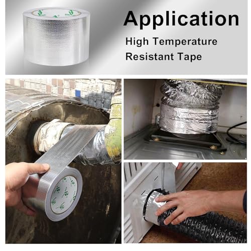 Adhesive Aluminum Foil Heat Shield Tape Barrier 3in x 66ft