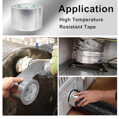 Adhesive Aluminum Foil Heat Shield Tape Barrier 3in x 66ft