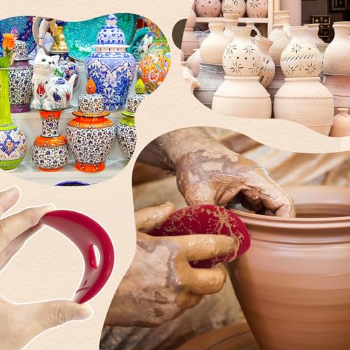 2 Pcs Soft Silicone Pottery Ribs for Ceramic